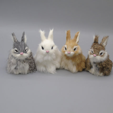 High Simulation Rabbit Small White Rabbit Doll Children
