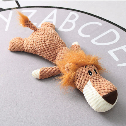 Plush Cartoon Puppy Dog Toy Pet Dog Chew Squeak Toys