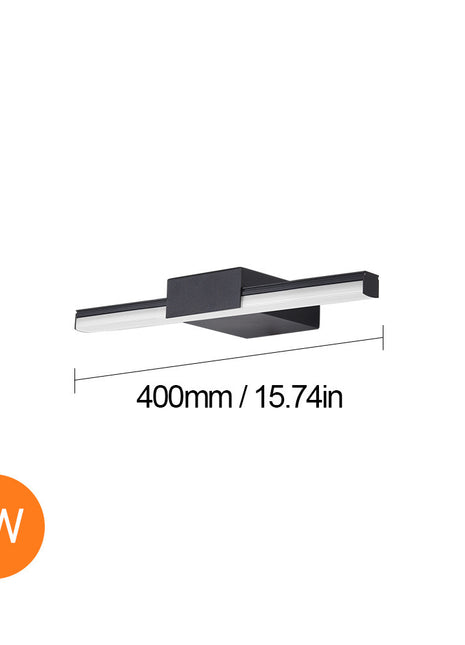 Espejo de baño de estilo nórdico con iluminación LED