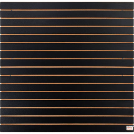 VEVOR Slatwall Panels, 4 Ft X 2 Ft Black Garage Wall Panels