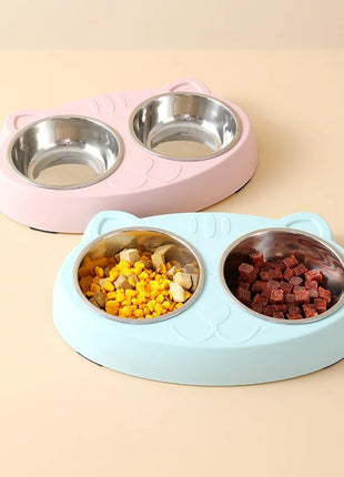 Macaron Double Pet Bowl