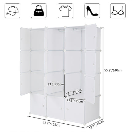 4-layer 12-compartment Rubik's Cube Wardrobe