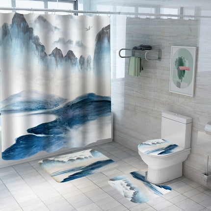 Chinese Landscape Shower Curtain