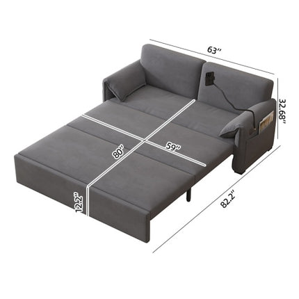 63-inch Large Folding Sofa Bed