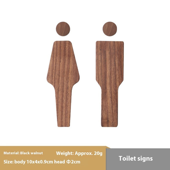 Solid Wood Men's And Women's Bathroom