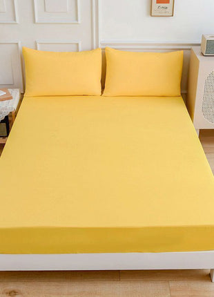 Sábanas de algodón para estudiantes, sábana ajustable, funda de almohada