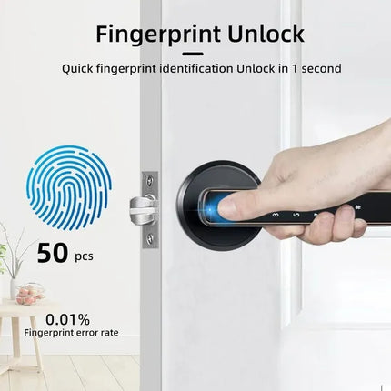 Tuya Fingerprint Door Lock With Lock Smart Fingerprint Door
