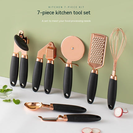 Juego de pelador de cocina con revestimiento de cobre
