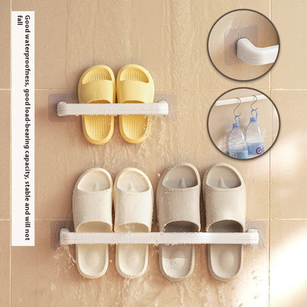 Slipper Rack Bathroom Punch-free Wall-mounted Household
