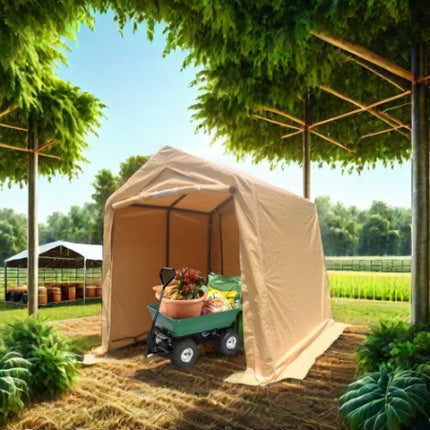 7x12ft Outdoor Portable Gazebo Storage Shelter Shed