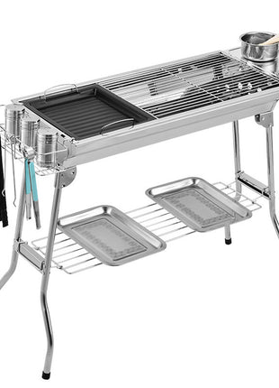 Portable Folding Stainless Steel BBQ Grill