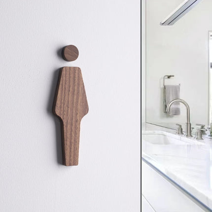 Solid Wood Men's And Women's Bathroom