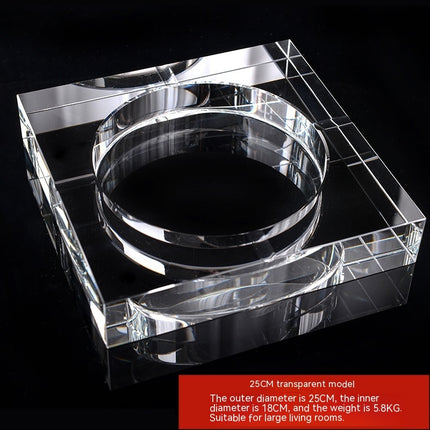 Office Home Fashion Crystal Glass Ashtray