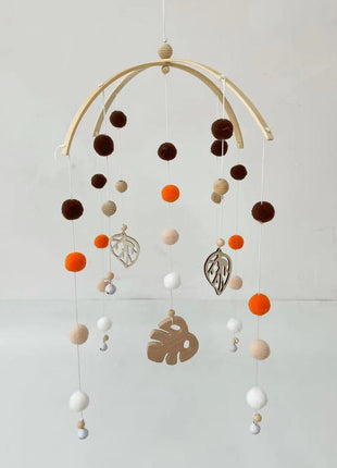 Campana redonda de bola de pelo para decoración de habitación infantil