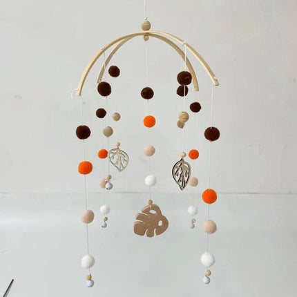 Campana redonda de bola de pelo para decoración de habitación infantil