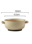 Beige / Cuenco binaural de 6 pulgadas