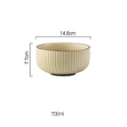 Beige / 6in noodle bowl