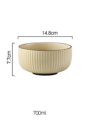 Vajilla y vajilla de combinación de cuenco y plato sencillos Wind