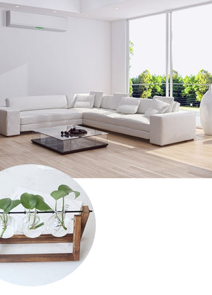 Wooden Hydroponic Vase