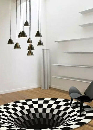3D Vortex Illusion Rug
