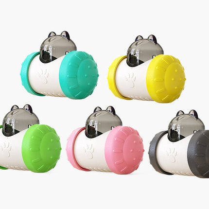 Funny Dog Treat Leaking Toy With Wheel Interactive Toy