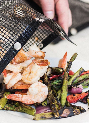 Reusable Non-Stick BBQ Grill Mesh Bag