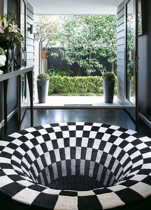 3D Vortex Illusion Rug