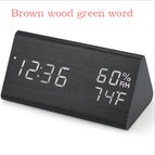 Brown wood green word