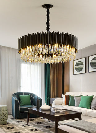 Modern Black Crystal Chandelier ⭐
