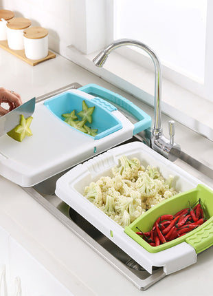 Kitchen drain cutting board