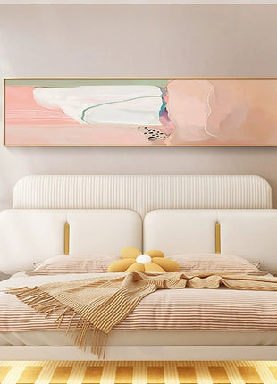 Pink Abstract Bedside Decor