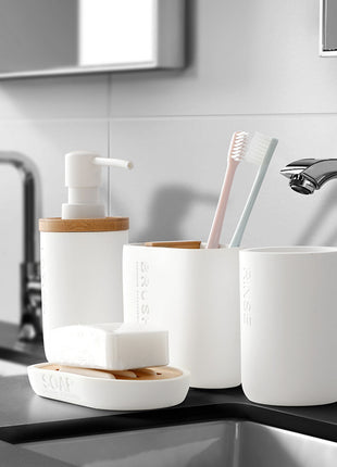 4-Piece Resin Bathroom Set