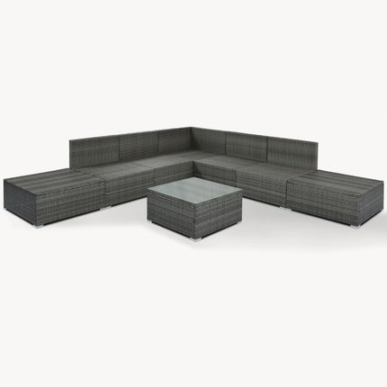 Outdoor Patio Furniture Set, Garden Wicker Sofa, Single Sofa Combinable