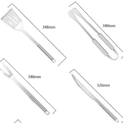 10-Piece BBQ Tool Set