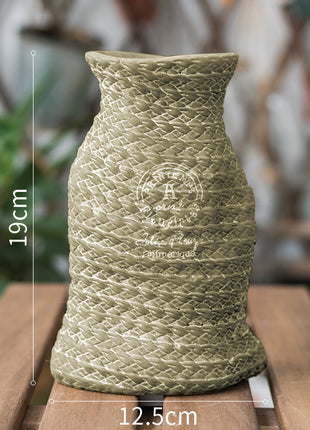 Woven Ceramic Flower Pot
