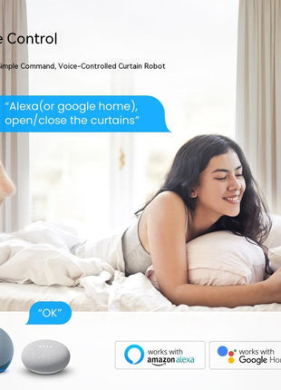 Cortina eléctrica robot con wifi para casa inteligente, varilla romana, compañero de cortina eléctrica