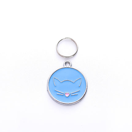 Necklace Pendant Dripping Oil Alloy Pendant Leash Accessories Pet Jewelry