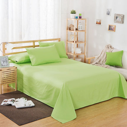 Sábanas extra de algodón y poliéster de color puro para hotel y hogar