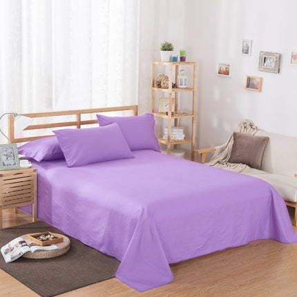 Sábanas extra de algodón y poliéster de color puro para hotel y hogar
