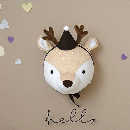 Ins animal head wall decoration cloth children''s room