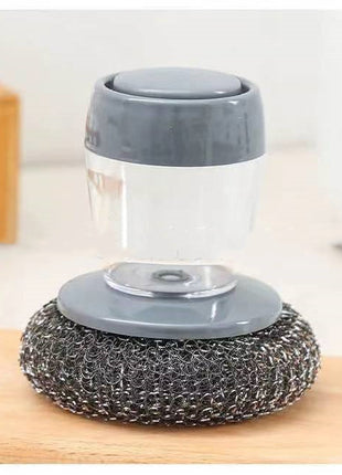 Kitchen Soap Dispensing Palm Brush Cleaner