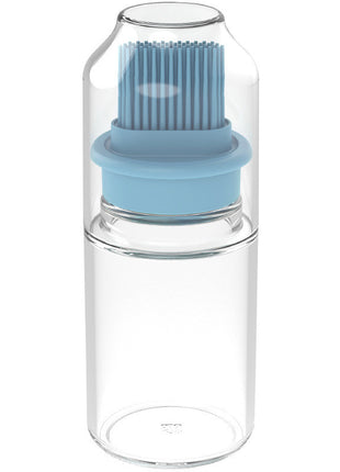 Botella de aceite portátil con cepillo de silicona para barbacoa