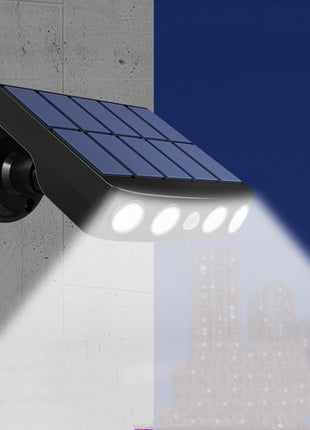 Iluminación de jardín rural para villas, imitación de vigilancia, lámpara de pared de inducción antirrobo