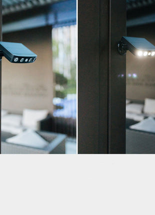 Iluminación de jardín rural para villas, imitación de vigilancia, lámpara de pared de inducción antirrobo