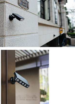 Iluminación de jardín rural para villas, imitación de vigilancia, lámpara de pared de inducción antirrobo