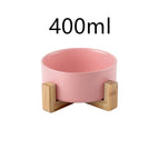Pink wooden set / Single bowl / 400ml