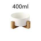 White wooden set / Single bowl / 400ml