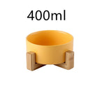 Yellow wooden set / Single bowl / 400ml
