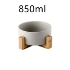 Grey wooden set / Single bowl / 850ml