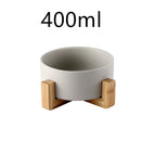 Grey wooden set / Single bowl / 400ml